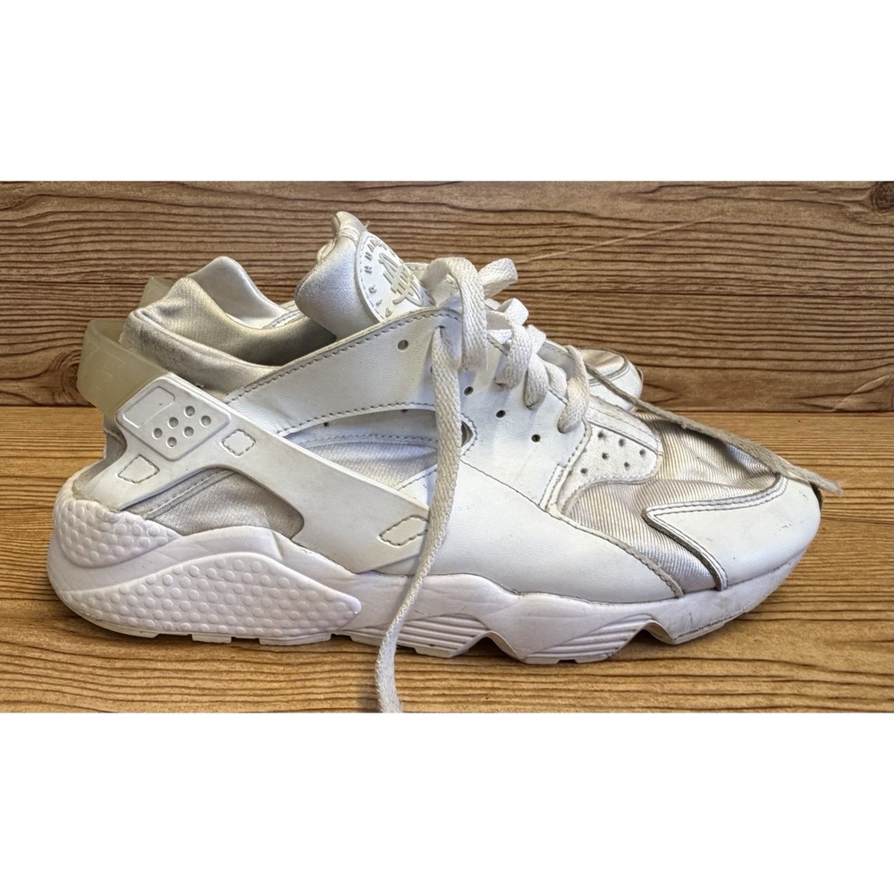 Nike Air Huarache Triple White All‎ White Women's Athletic Sneakers Size 10.5